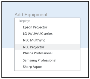 add NEC projector in Mira Portal