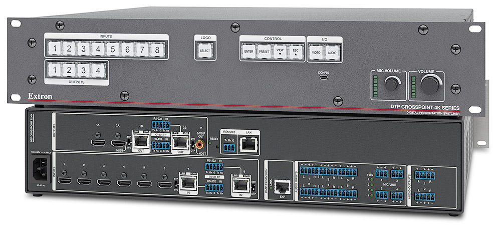 control Extron DTP CrossPoint with Mira Connect