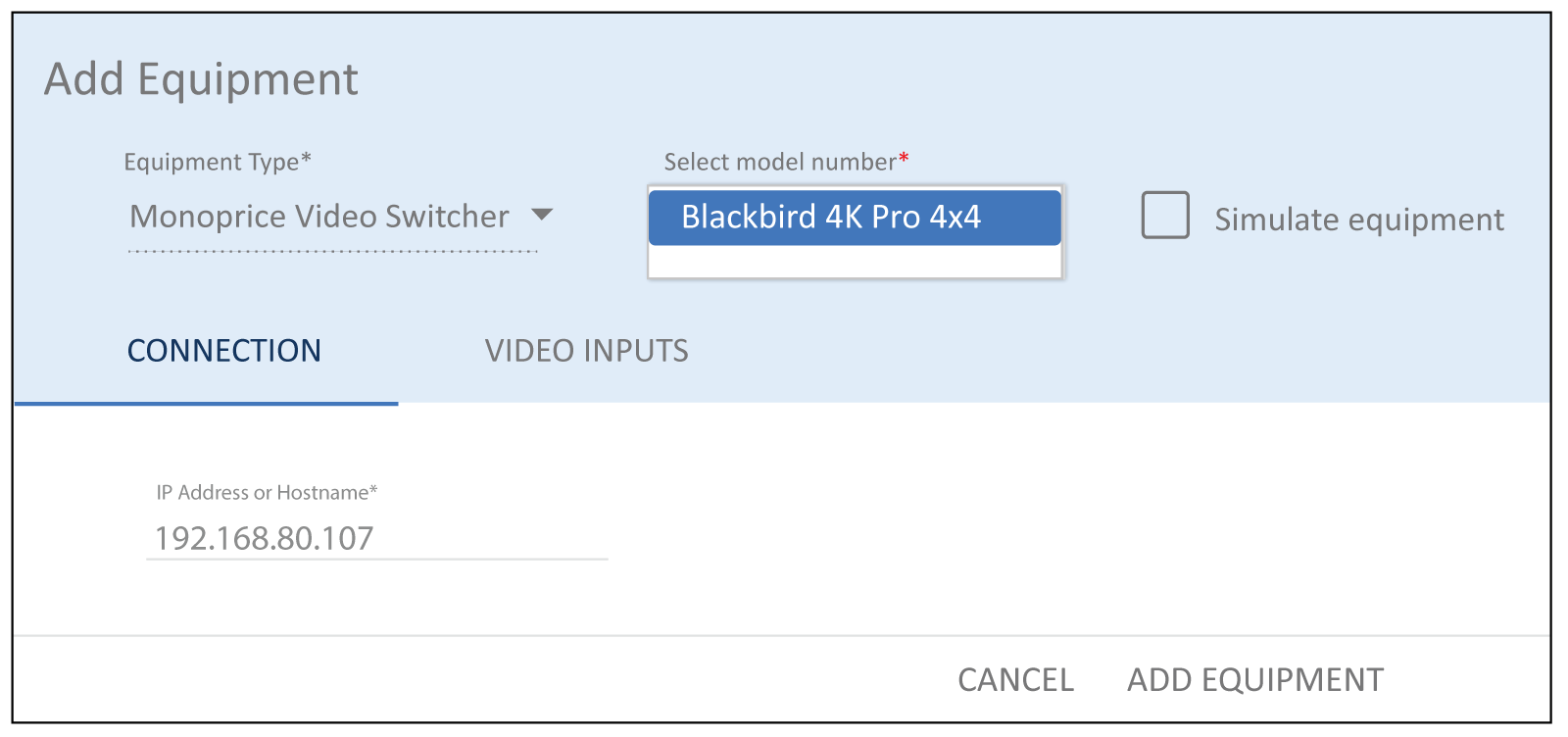 control Monoprice switcher