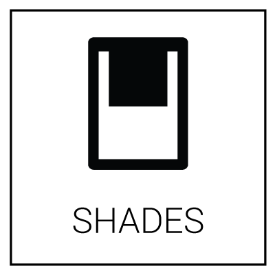 Shades menu button