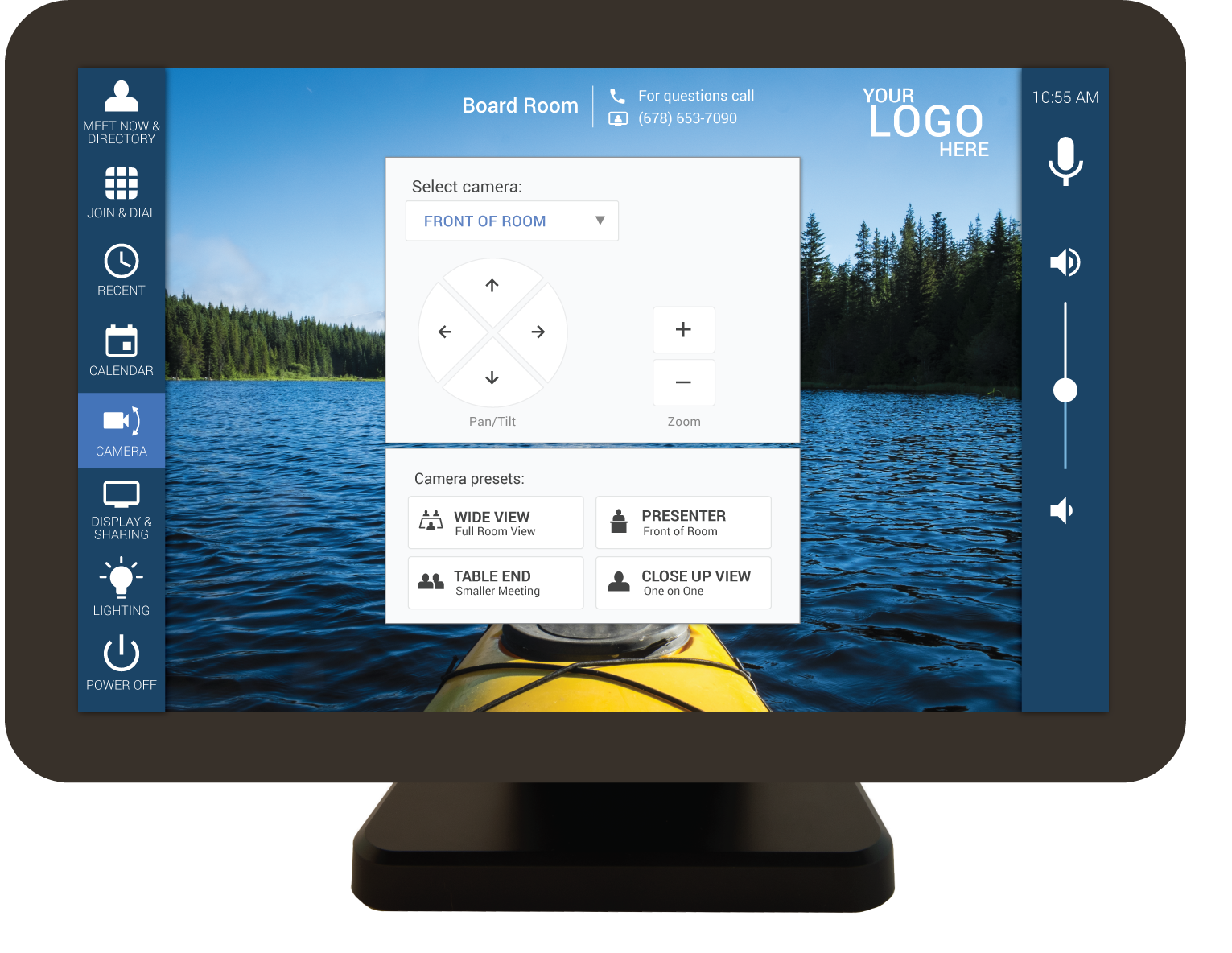 Mira Connect UI for camera control