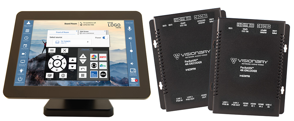 Mira Connect controls Visionary Solutions PacketAV systems