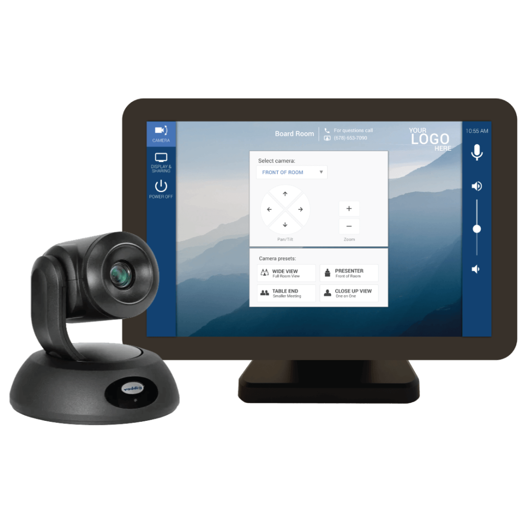 Vaddio RoboSHOT camera and Aveo Systems Mira Connect control system