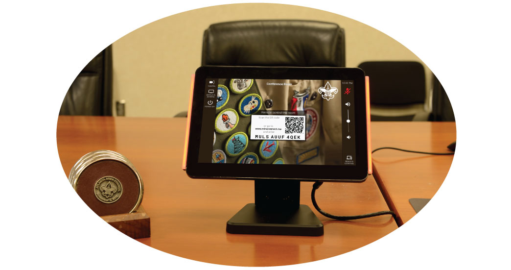 Boy Scouts of America uses Mira Connect AV control touch panel