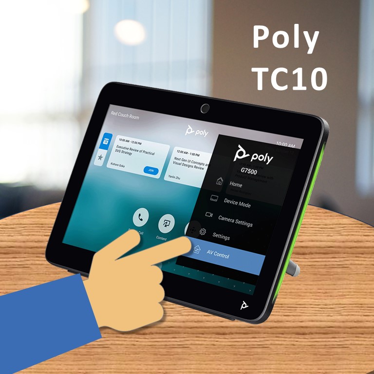 Mira Connect AV control from a Poly TC10 touch controller