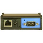 Ethernet-to-RS-232 interface with PoE